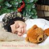 3 Pieces Kids Satin Bonnet Silky Sleep Cap Wide Elastic Band Hair Bonnet for Girls Toddler Child Flowerblackpb view 3