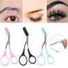 AKOAK 3 Pcs Eyebrow Clipper, Stainless Steel Brow Trimmer with Comb, Professional Beauty Trimmer for Shaping Male and Female Eyebrows (Black, Pink, Blue) view 2