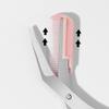 AKOAK 3 Pcs Eyebrow Clipper, Stainless Steel Brow Trimmer with Comb, Professional Beauty Trimmer for Shaping Male and Female Eyebrows (Black, Pink, Blue) view 3