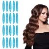 Hair Rollers 20PCS Heatless Hair Curlers for Long Hair Soft Sponge Rollers for Hair No Heat Overnight Hair Curlers to Sleep (Blue) view 1