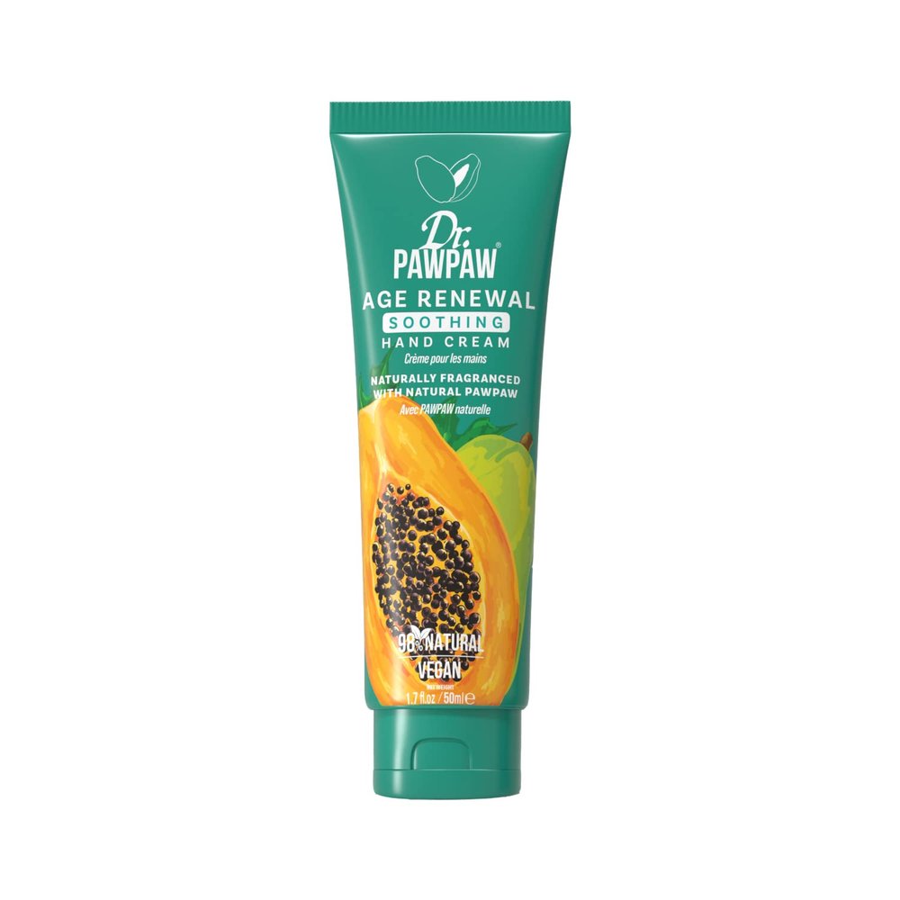 Dr.PAWPAW Age Renewal Soothing - Naturally Fragranced Hand Cream for Hands, Nails & Cuticles, Multitasking Softening, Nourishing, Vegan and Cruelty Free (50 ml)
