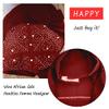 Already Made Auto Nigerian Aso Oke With Beads&Stones Women Turban Head Wrap African Gele Headties 2022 Quality Beaded Fabric Femme Headgear Sewing Fashion Head Tie For Party (Burgundy) view 2