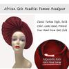 Already Made Auto Nigerian Aso Oke With Beads&Stones Women Turban Head Wrap African Gele Headties 2022 Quality Beaded Fabric Femme Headgear Sewing Fashion Head Tie For Party (Burgundy) view 3