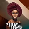 Already Made Auto Nigerian Aso Oke With Beads&Stones Women Turban Head Wrap African Gele Headties 2022 Quality Beaded Fabric Femme Headgear Sewing Fashion Head Tie For Party (Burgundy) view 4