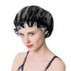 Double-layer Satin Bonnet Adjustable Elastic Hair Sleeping Cap Waterproof Shower Cap for Beauty Care, Curly Hair and Hair Care view 1