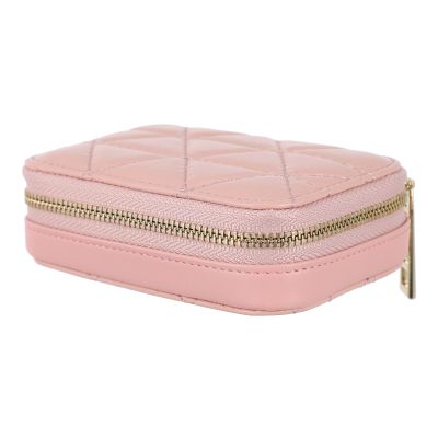 Beaupretty Lipstick Storage Pouch Makeup Organizer Travel Makeup Bag Mirror Compact Lipstick Box for Women Fashion Cowhide Storage Bag