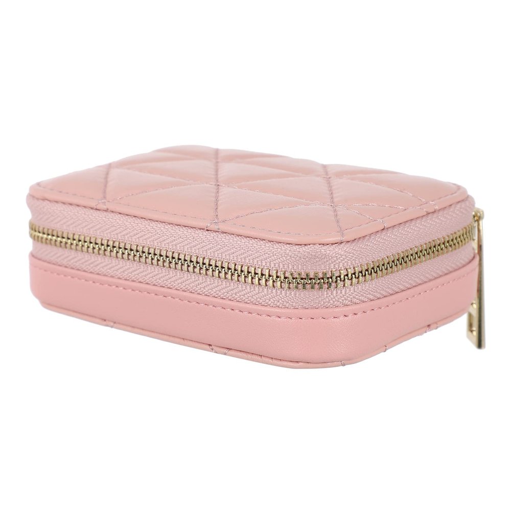 Beaupretty Lipstick Storage Pouch Makeup Organizer Travel Makeup Bag Mirror Compact Lipstick Box for Women Fashion Cowhide Storage Bag