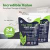 FOOT CURE Tea Tree Oil Foot Soak with Epsom Salt - Best Toenail Fungus Treatment, Athletes Foot & Softens Calluses - Soothes Sore & Tired Feet, Fungal Toe, Foot Odor Scent, Spa Pedicure (Pack of 2) view 3