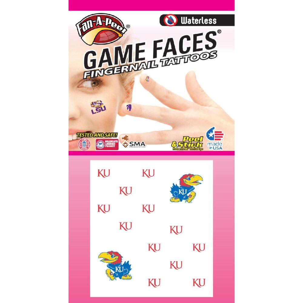 Kansas Peel & Stick Fingernail Tattoos