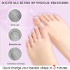 SAVILAND Toenail Tips and Solid Glue Gel: 500 PCS Clear Press on Toe Tips with Nail Glue Gel Base & Top Coat U V Light Pedicure Kit for Salon Home DIY Gift For Women view 3