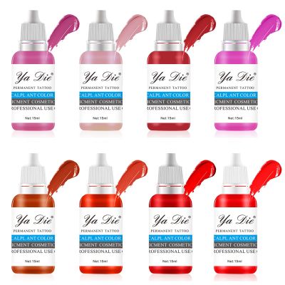 BAODELI 8 Permanent Makeup for Lips, Used for All Permanent Makeup Procedures, Professional Cosmetic Pigment - , 0.5 oz(15ML)