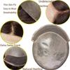 Lishy Mens Toupee European Human hair Replacement for Men Hairpiece Swiss Lace Front 0.08mm Thin Skin PU All V-looped Man Wigs 10x8inch #7 Lightest Brown Color view 2