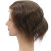 Lishy Mens Toupee European Human hair Replacement for Men Hairpiece Swiss Lace Front 0.08mm Thin Skin PU All V-looped Man Wigs 10x8inch #7 Lightest Brown Color view 4