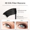 4D Silk Fiber Lash Mascara with 2 Brushes, 2 in 1 Mascara, Smudge-proof, No Clumping, No Flaking, Thick & Black, Waterproof Extra Long Lash Eyelashes, Voluminous Eyelashes (Pack of 1) view 4