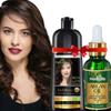 Herbishh Hair Dye Color Shampoo, 500ml Dark Brown, Argan Oil for Hair 30ml - Strengthening Combo for Frizz Control & Damage Repair view 1