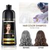 Herbishh Hair Dye Color Shampoo, 500ml Dark Brown, Argan Oil for Hair 30ml - Strengthening Combo for Frizz Control & Damage Repair view 2
