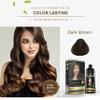 Herbishh Hair Dye Color Shampoo, 500ml Dark Brown, Argan Oil for Hair 30ml - Strengthening Combo for Frizz Control & Damage Repair view 4