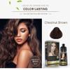Herbishh Hair Strengthening Combo Contains Chestnut Brown Hair Color Shampoo, 500ml + Argan Oil for Hair, 30ml (For Damage Repair & Frizz Control) view 2