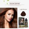 Herbishh Hair Strengthening Combo: Light Brown Color Shampoo (500ml), Deep Conditioning Argan Oil for Frizz Control and Repair (30ml) view 2