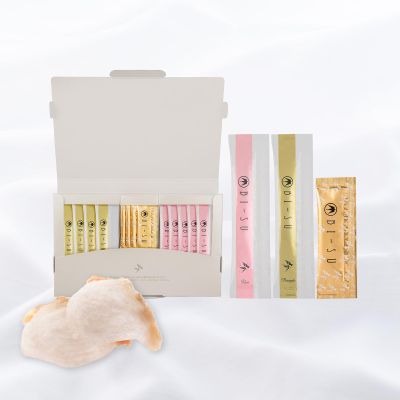 BI-SU Extract Jelly Stick/BI-SU Enzyme Stick | Natural Swiftlet Nests Extract, Collagen, Vitamin C, Japanese Beauty, Anti-aging, Strengthens Elasticity, GI Health, 10 PCS each Rose/Pineapple/Enzyme