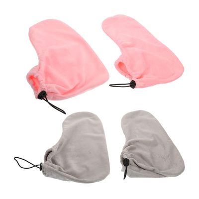 Healifty 2pairs Therapy Foot Cover Paraffin Wax Treatment Wraps for Home Salon Simple Design Reusable for Wax Therapy Spa Moisturizing Care Soft