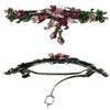 Set of 2 JCGY Large Flower Barrettes Hanging Ornament YY86010-3-2roseBrown view 4