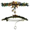JCGY Large Flower Barrette with Unique Hanging Ornament for Women Girls YY86010-3Brown view 2