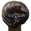 JCGY Large Flower Barrette with Unique Hanging Ornament for Women Girls YY86010-3purple view 4