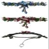 Set of 2 JCGY Large Flower Barrettes Hanging Ornament YY86010-3-2blueRose view 2