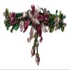 JCGY Large Flower Barrette with Unique Hanging Ornament for Women Girls YY86010-3rose view 1