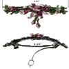 JCGY Large Flower Barrette with Unique Hanging Ornament for Women Girls YY86010-3rose view 3