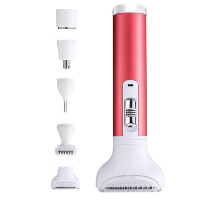FOMIYES 1set USB Rechargeable Women Hair Removal Device Trimmer Kit for Body and Facial Hair Compact and Portable for Personal and