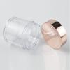 6 Pcs 60ml Plastic Container Jars Mirror Cover Empty Refillable Storage Beauty Products Wide-mouth Travel Jars for Slime Lotion (Yellow, Silver, Rosegold) view 2
