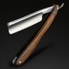 Barber Razor Shaving, Haircut Carbon Steel Wooden Handle Folding Knife Barber Straight Blade Razor Shaving Barber Tool Concave Blade Male view 2