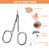 THRAU Cuticle Scissors Extra Fine for Women and Men, Profession Stainless Steel with Precise Pointed Tip Grooming Blades, Manicure, Pedicure, or Trim Nail, Eyebrow, Eyelash, and Dry Skin view 4