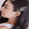 Latious Crystal Wedding Hair Comb Silver Hair Clip Bridal Hair Pieces Accessories for Women and Bride view 2