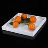 2 Pcs Desktop Storage Trays, Multi-purpose Makeup Tray Valet Tray for Jewelry Food Tray Cosmetics White Cosmetics Storage view 4