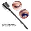 2 in 1 Eyebrow Brush and Comb, Reusable Mascara Brush Nylon and Stainless Steel Bristles Eye Lash Comb Brow Brush Lash Separator Tool for Separating Lashes view 3
