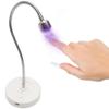 ALLKEM Portable Cordless Gooseneck UV/LED Nail Lamp  Rechargeable Gel X Nail Dryer, Flash Cure Light for Home & Salon use  (USB Powered, 360 Adjustable Gooseneck, 3W) - Silver view 1
