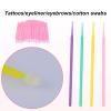 Disposable Micro Applicator, 400pcs 4 Colors Bendable Micro Applicator Brushes Micro Wands Supplies for Makeup Application view 4