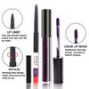 Amy's Diary 2Pcs Dark Purple Lip Liner and Lipstick Matte Makeup Set, Darkest Eggplant Plum 24H With Liner Set, Matt Liquid Long Lasting Mate Dark Berry (#20) view 3