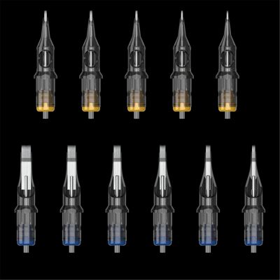 10Pcs Tattoo Cartridge Needle 0.35Mm RL RS M1 Disposable Tattoo Pen Needle Eyebrow Permanent Makeup for Cartridge Machines Grips,1201RL