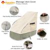 Aacabo Massage Chair Cover 600D Oxford Cloth Full Body Shiatsu Massage Chair Protective Cover with Drawstring Waterproof Dustproof view 4
