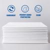 Disposable Bed Sheets 100 Pcs Waterproof Bed Cover for SPA Tattoo Massage Table Hotels Non Woven Fabric 31" x 78"White view 3