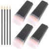 Akstore 200PCS Disposable Eyeline Mascara Brushes Eyelash Brush Wands Applicator Makeup Brush Tool Kits (Black 200PCS) view 1