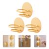 Homoyoyo 3pcs Makeup Sponge Holder -mounted Storage Stand for Beauty Eggs Carbon Steel Design Ventilation for Daily Use Yellow Color Compact view 3