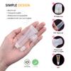 AMORIX 50PCS 20ml Lip Gloss Tubes + 2oz Plastic Jars Round Cosmetic Containers with White Lids view 2