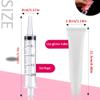AMORIX 50PCS 20ml Lip Gloss Tubes + 2oz Plastic Jars Round Cosmetic Containers with White Lids view 3