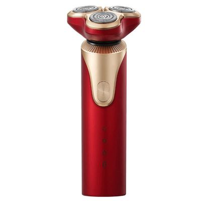 Feilx Electric Shaver for Men, 2 in 1 Wet/Dry USB Rechargeable Men Electric Razor Cordless 4D Rotary Portable Shaver Waterproof Facial Shaver (Color : Black)