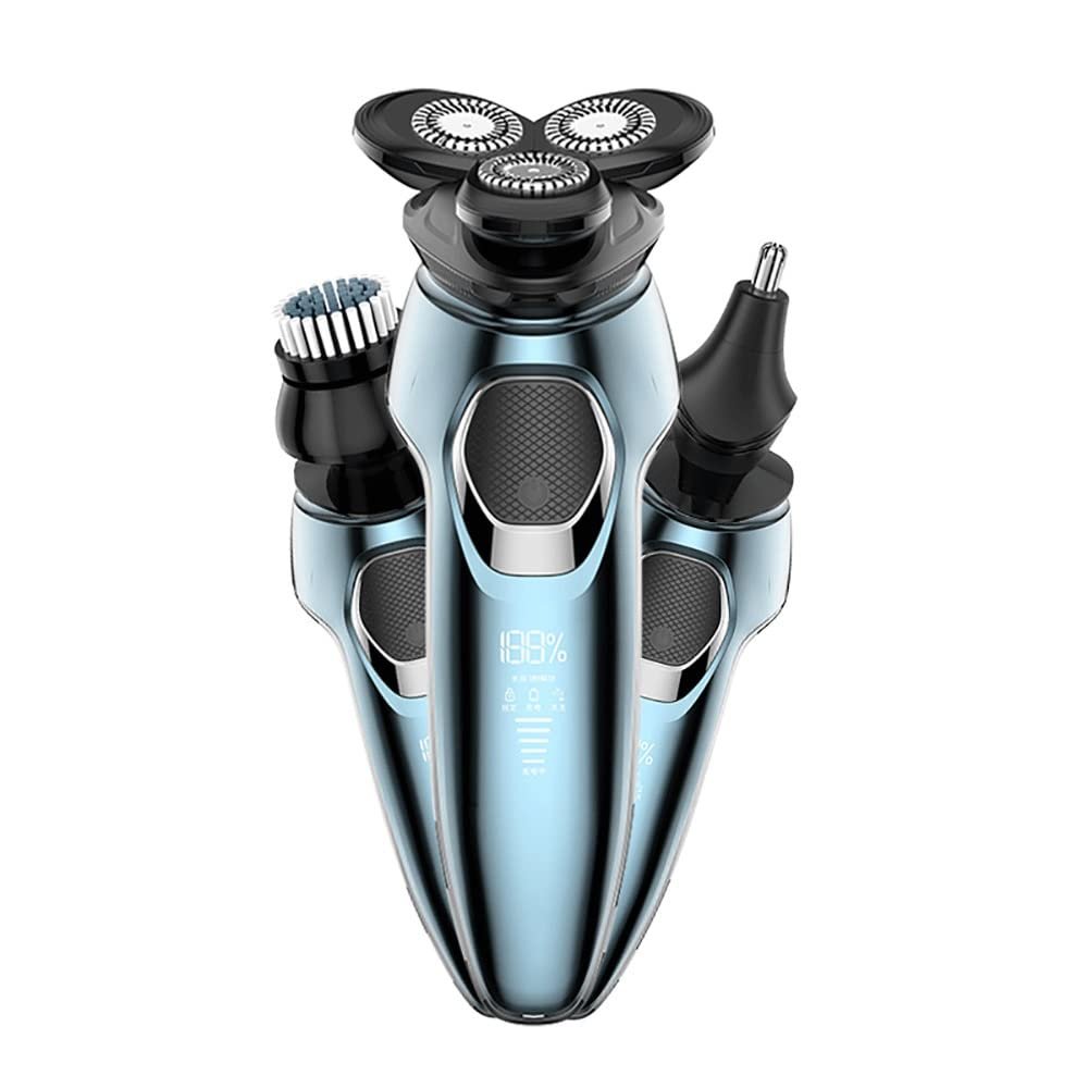 Feilx Rechargeable Wet & Dry Electric Shaver, Quick Clean Pod, Charging Stand and Pop-up Trimmer